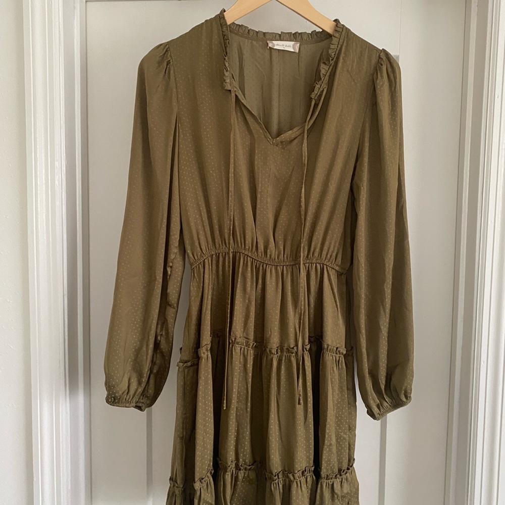 Army Green Baby Doll dress